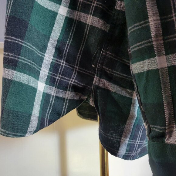Levi's XXL Green Black Plaid Classic Longsleeve Button Up Shirt - Picture 8 of 11